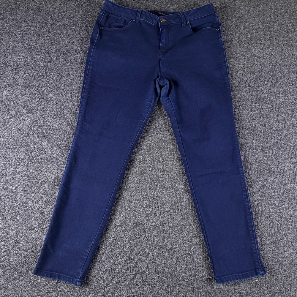 1822 Denim Jeans Womens 14 CJ32M1392A3 Dark Blue Skinny Stretch EUC